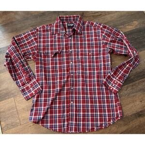 Wrangler Long Sleeve Western Pearl Snap Shirt Men’s Large